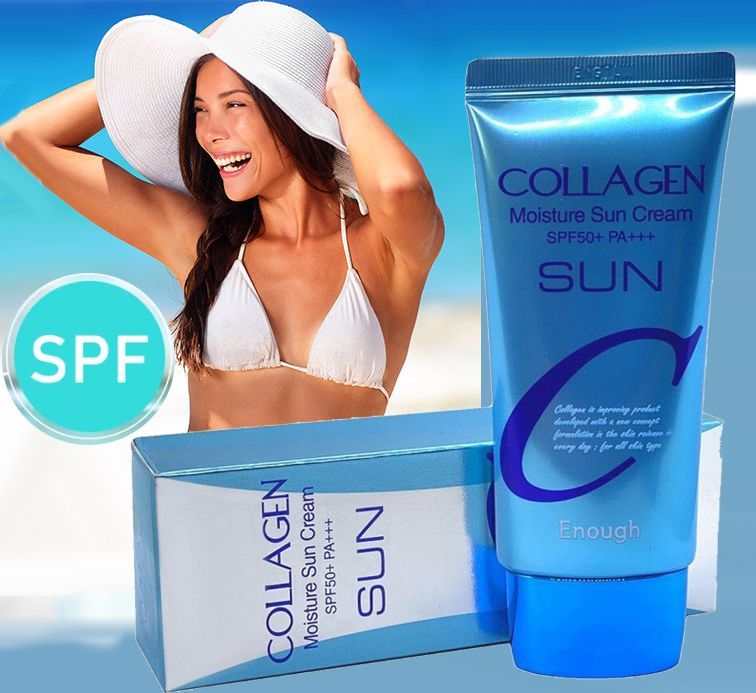 Collagen Moisture Sun Cream. Enough Collagen Moisture Sun Cream spf50. Крем солнцезащитный spf50+/pa+++ enough Collagen Moisture Sun Cream. Солнцезащитный крем в ультрафиолете.